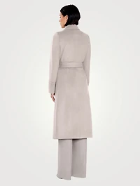 Belted Alpaca Wool Wrap Coat