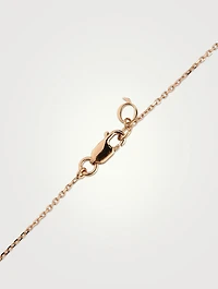 18K Rose Gold Wulu Necklace With Diamonds