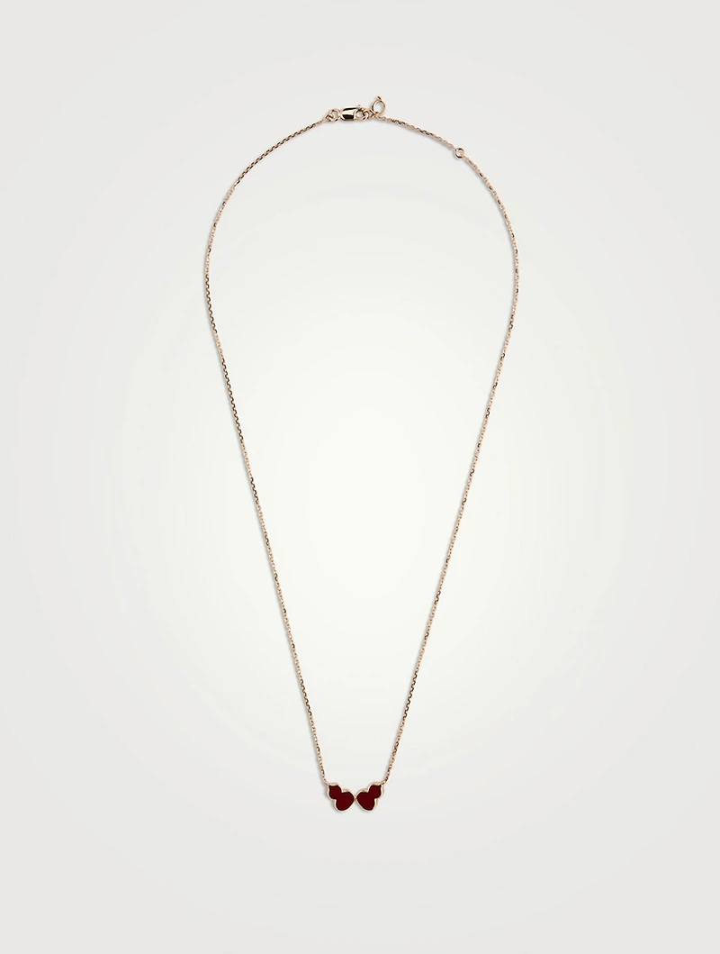 18K Rose Gold Wulu Necklace With With Hyceram