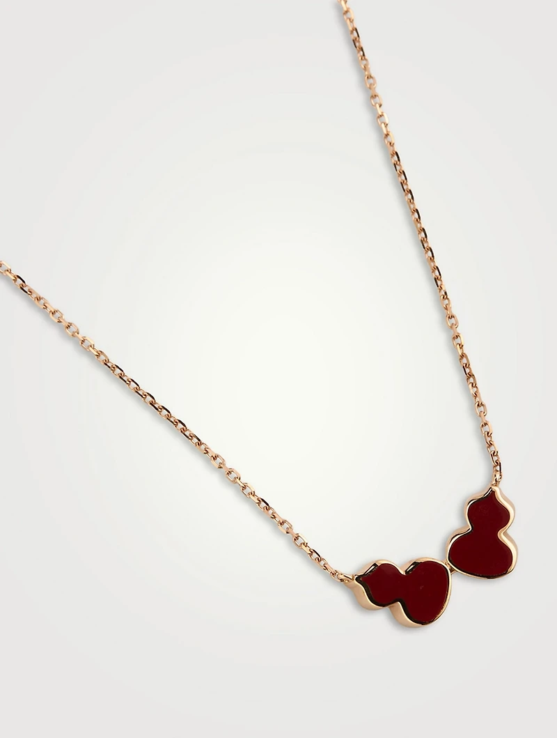 18K Rose Gold Wulu Necklace With With Hyceram