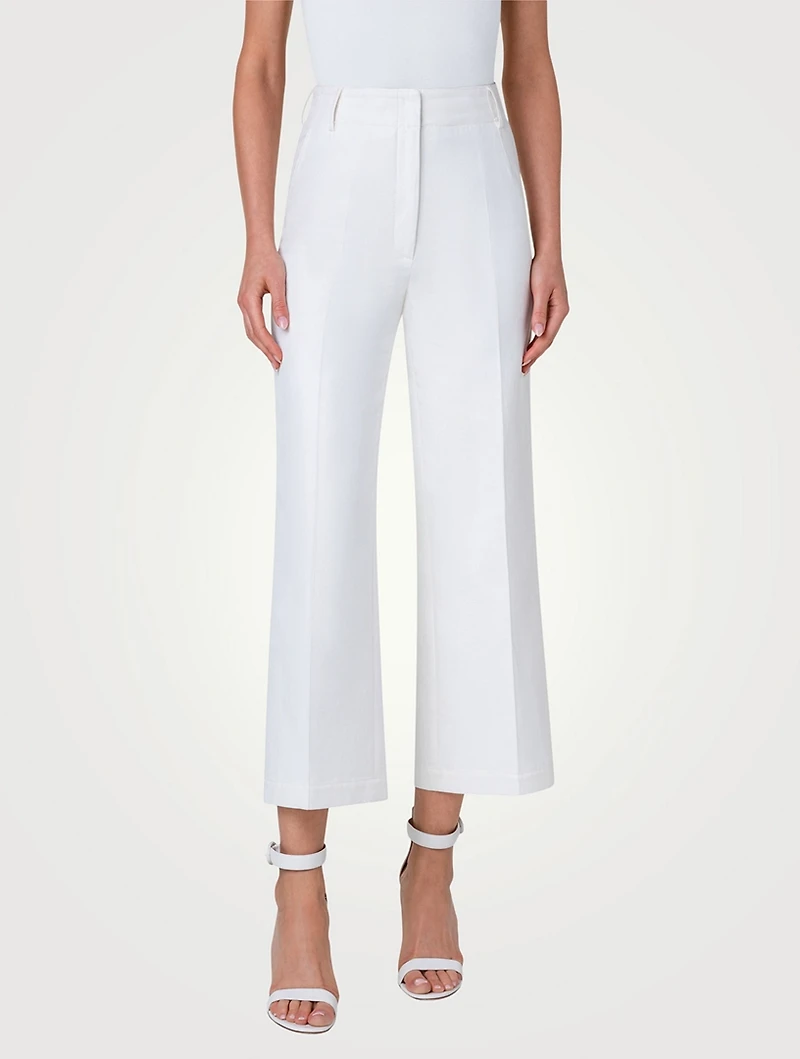 Flora Cotton Silk Trousers