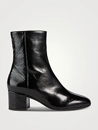 Leonora Patent Leather Ankle Boots