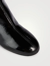 Leonora Patent Leather Ankle Boots