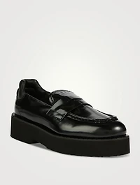Marta Leather Platform Loafers