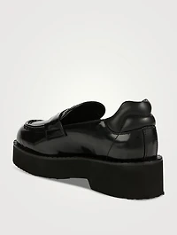 Marta Leather Platform Loafers