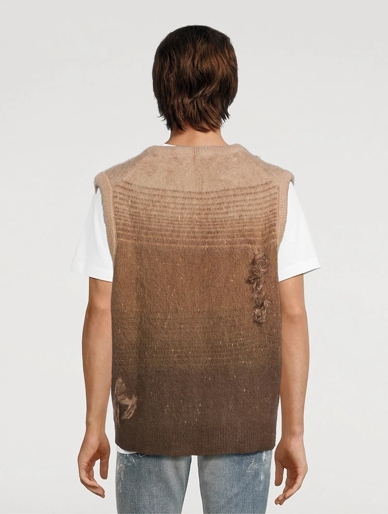 Gradient Mohair Vest