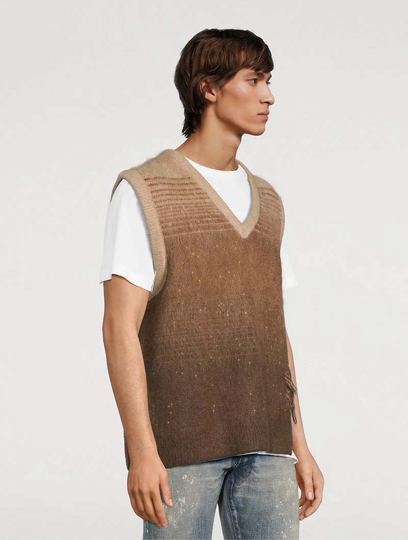 Gradient Mohair Vest