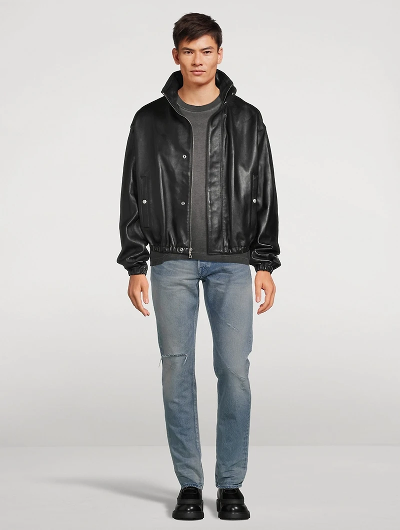 Leather Jumper Jacket