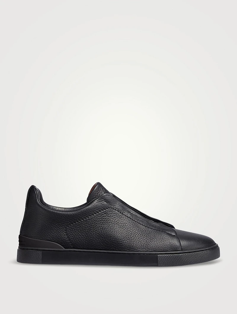 Deerskin Triple Stitch Sneakers