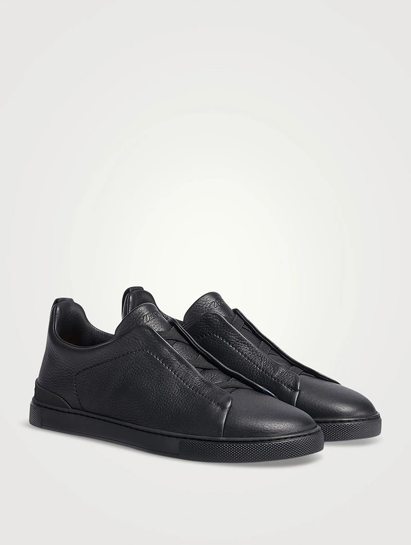 Deerskin Triple Stitch Sneakers
