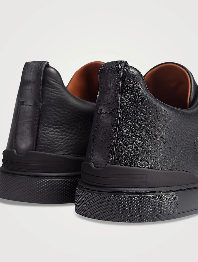 Deerskin Triple Stitch Sneakers