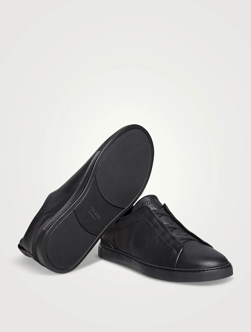 Deerskin Triple Stitch Sneakers