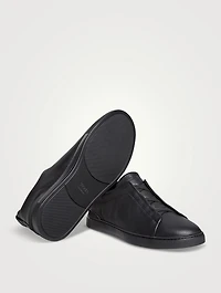 Deerskin Triple Stitch Sneakers