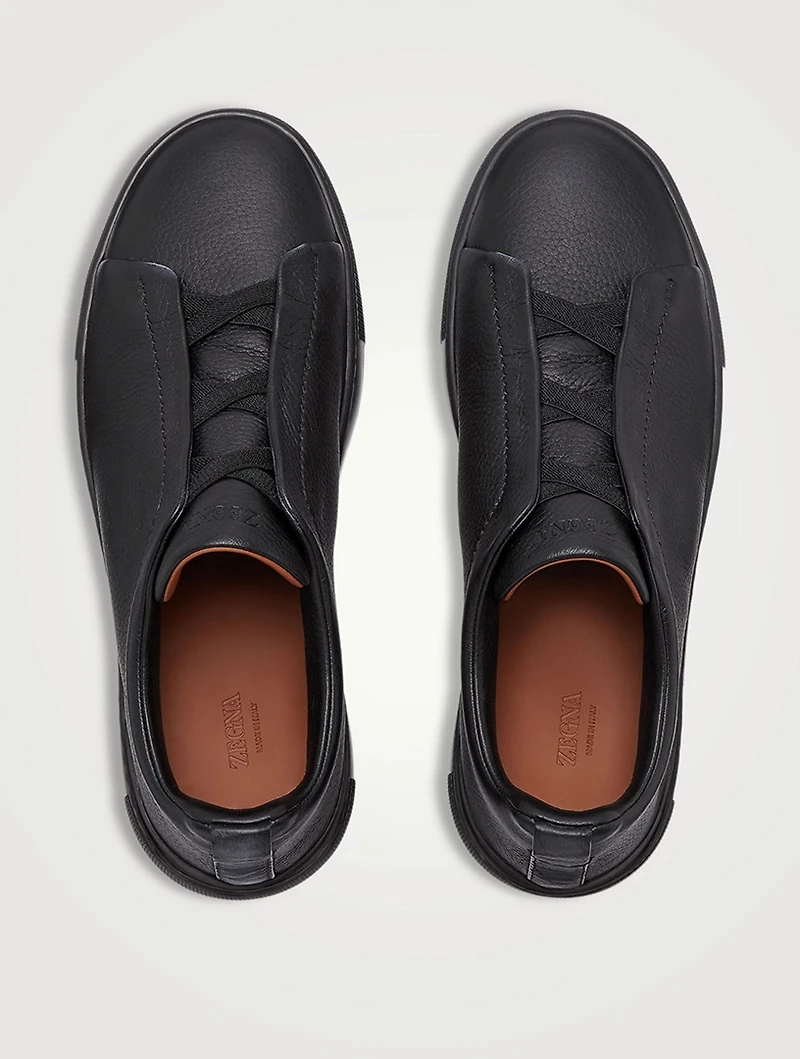 Deerskin Triple Stitch Sneakers