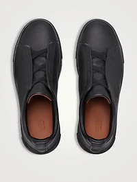 Deerskin Triple Stitch Sneakers