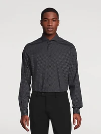 Poplin Shirt Geometric Print