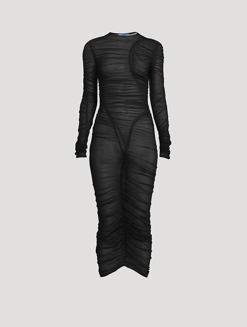 Mesh Midi Dress