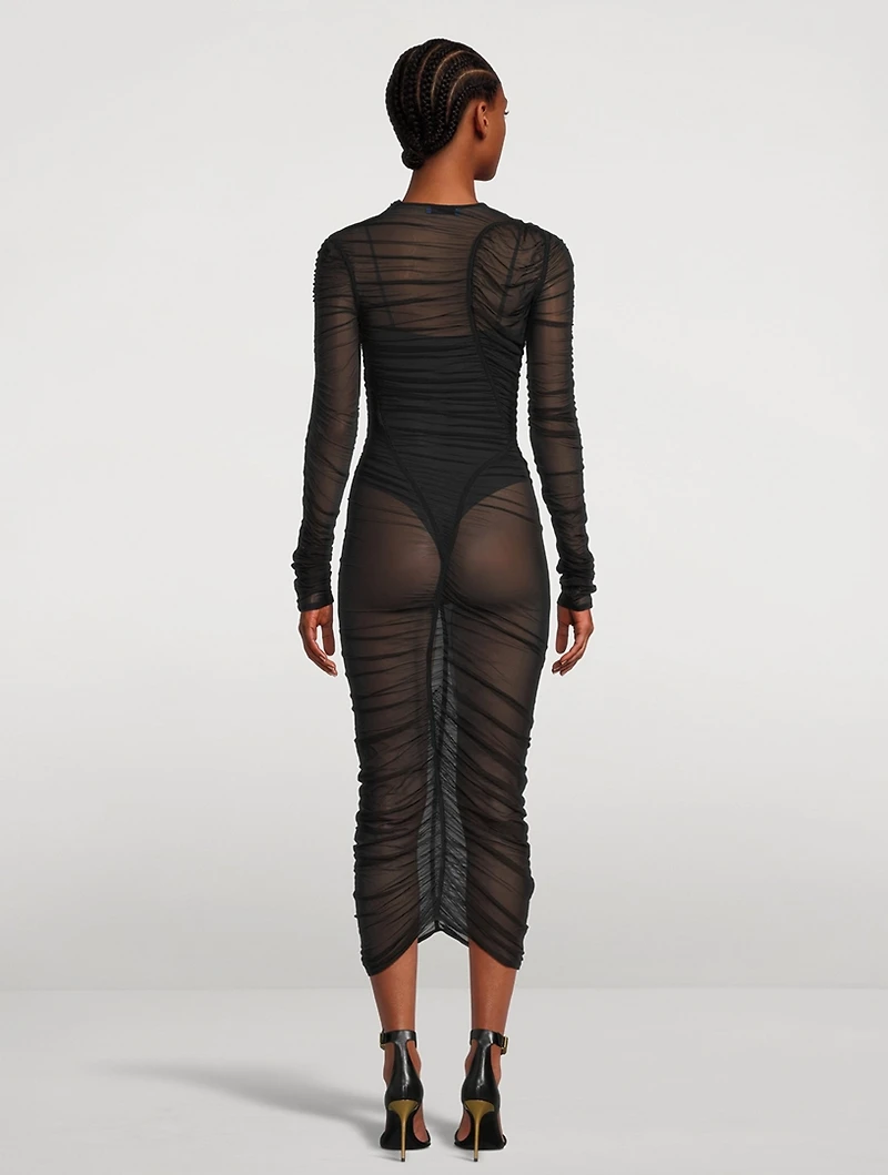 Mesh Midi Dress