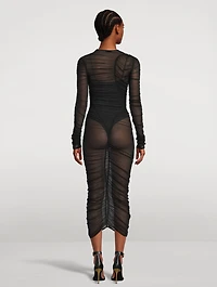 Mesh Midi Dress