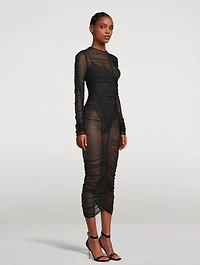 Mesh Midi Dress