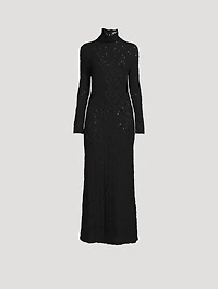 Smocked Lace Maxi Dress