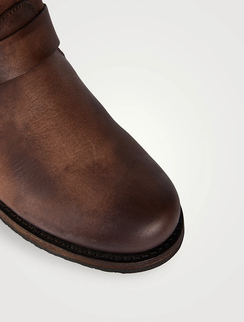 Veronica Leather Combat Boots