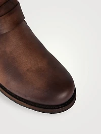 Veronica Leather Combat Boots