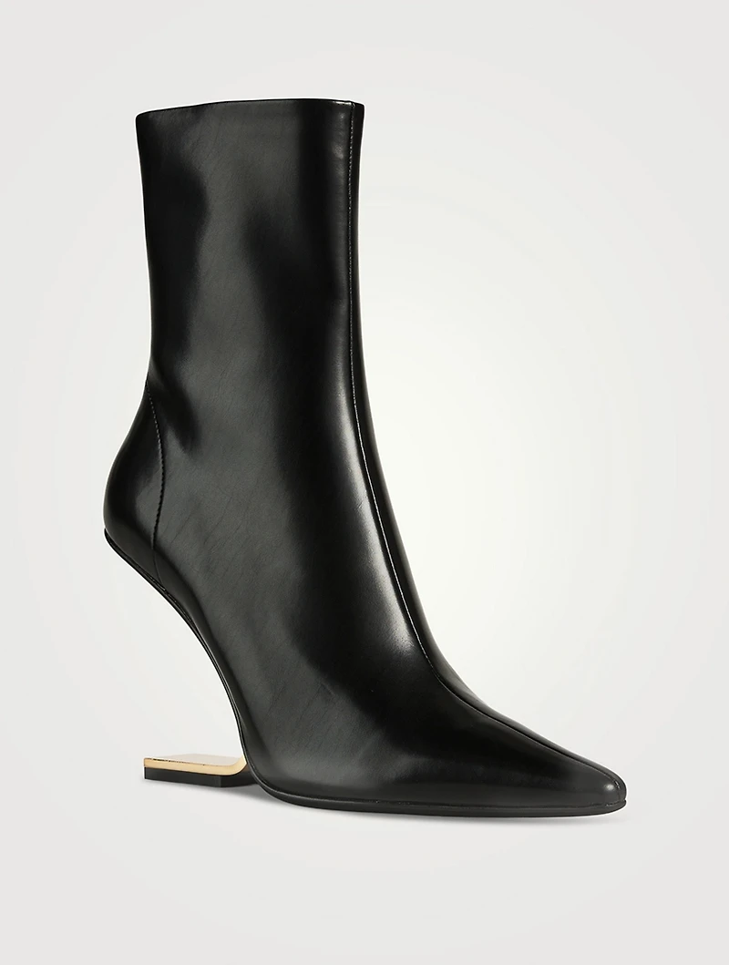 Compass Leather Ankle Boots