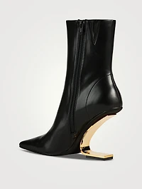 Compass Leather Ankle Boots