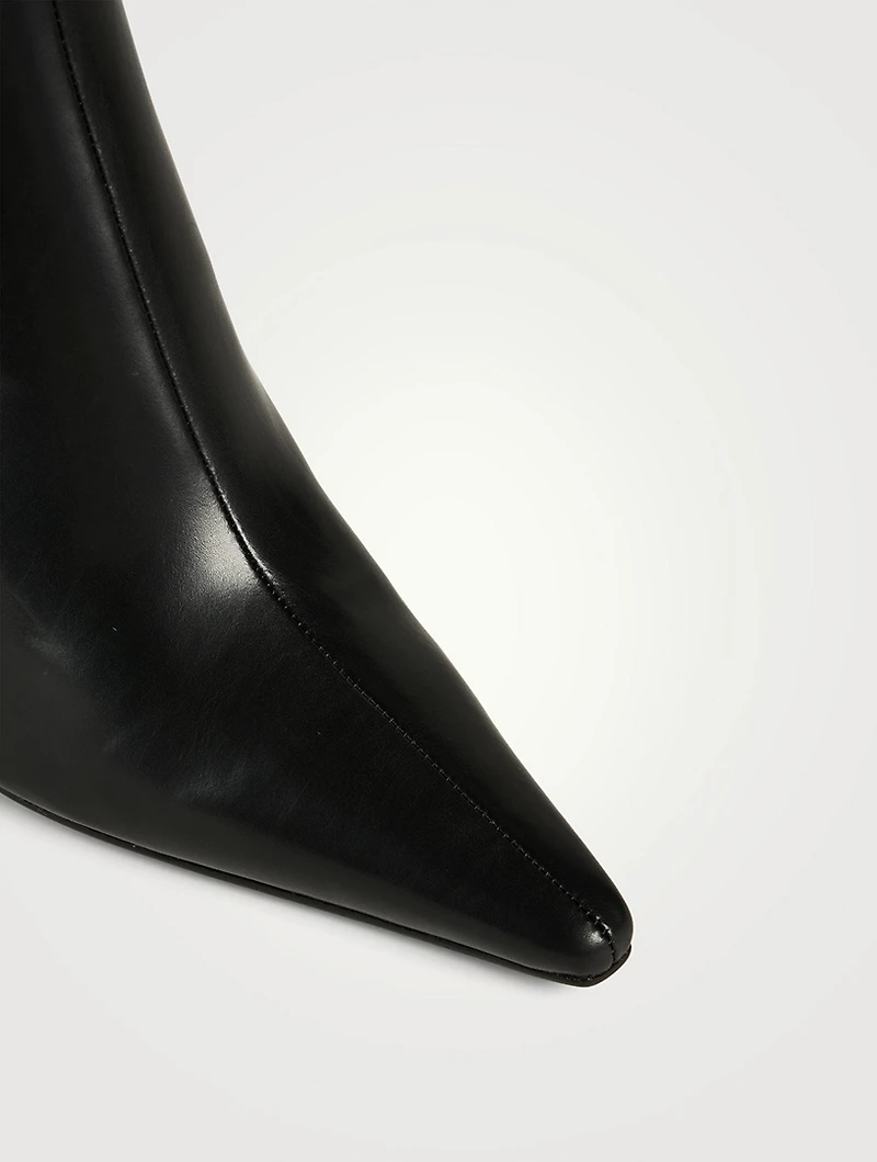 Compass Leather Ankle Boots