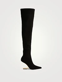 Compass Leather Over-The-Knee Boots