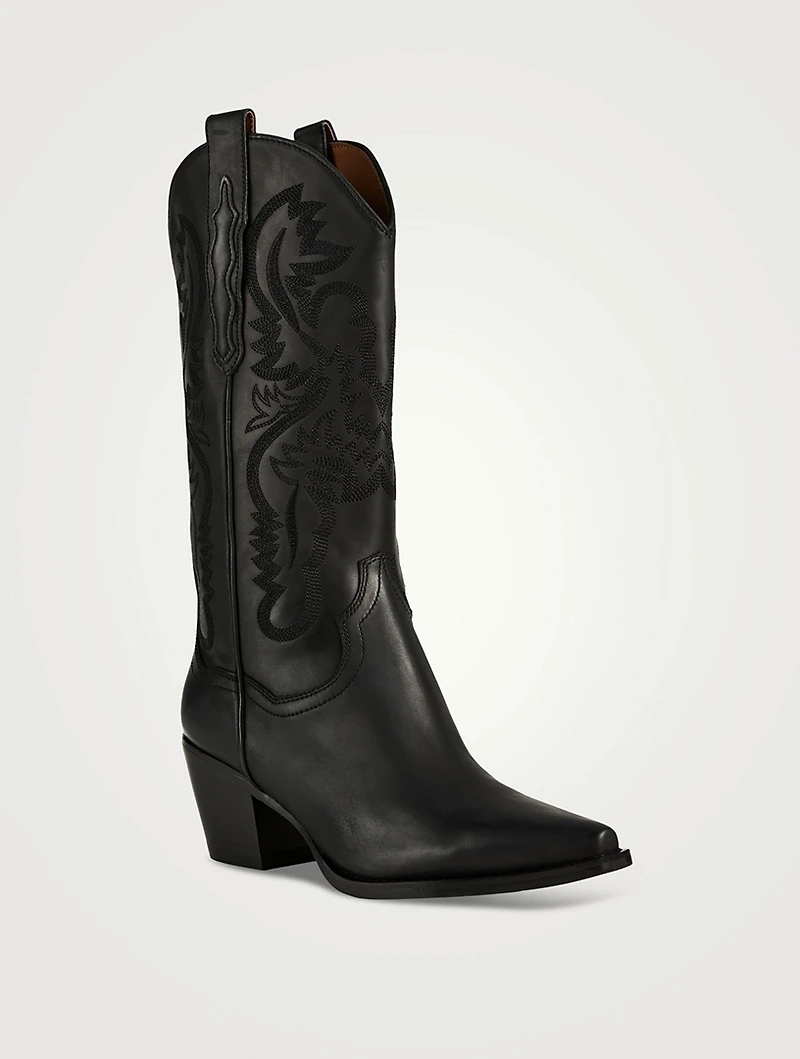 Dagget Leather Western Boots