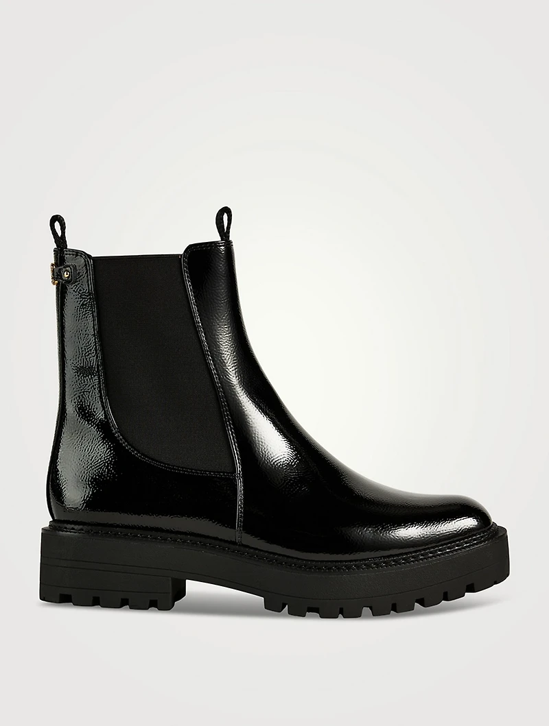 Laguna Patent Leather Chelsea Boots