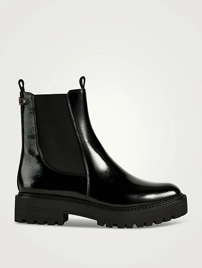 Laguna Patent Leather Chelsea Boots