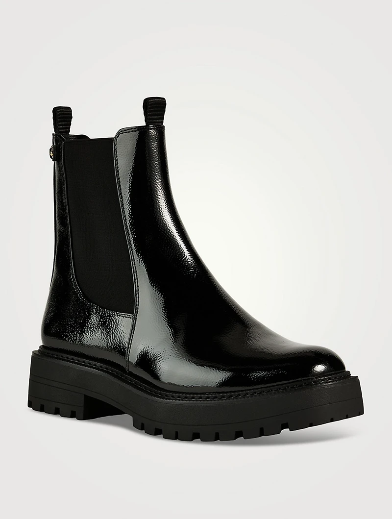 Laguna Patent Leather Chelsea Boots