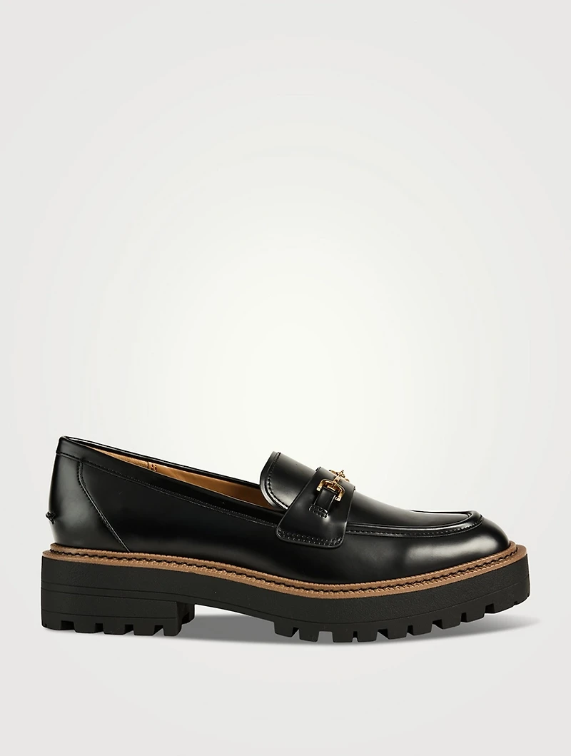 Laurs Leather Lug-Sole Loafers