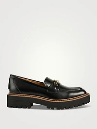 Laurs Leather Lug-Sole Loafers