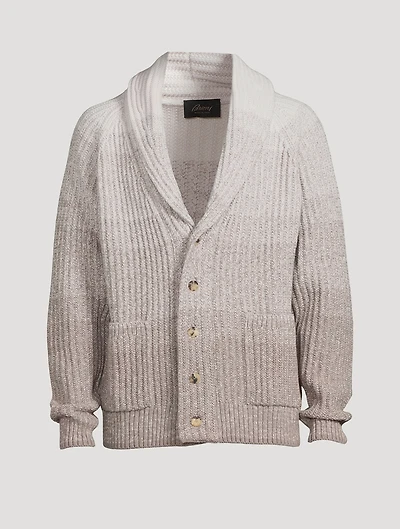 Wool And Cashmere Shawl Collar Cardigan