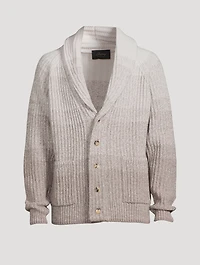 Wool And Cashmere Shawl Collar Cardigan