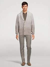 Wool And Cashmere Shawl Collar Cardigan