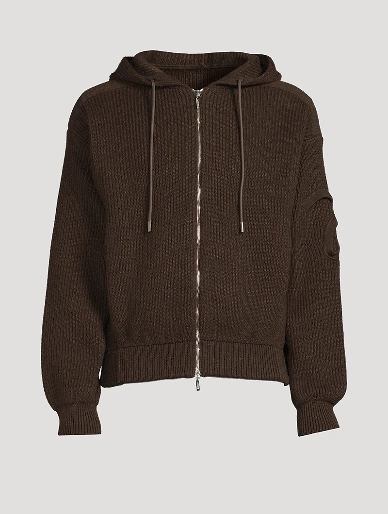 La Maille Seville Wool Zip Hoodie