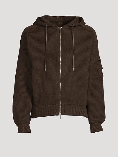 La Maille Seville Wool Zip Hoodie