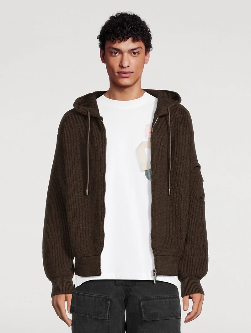 La Maille Seville Wool Zip Hoodie