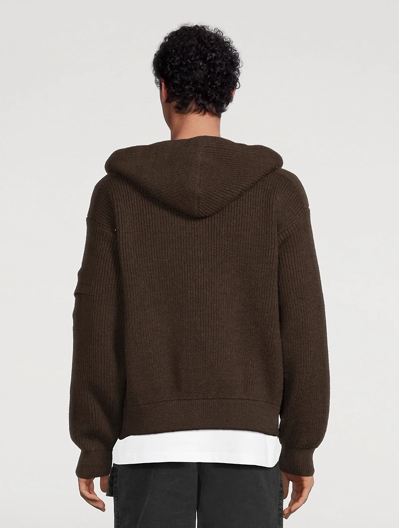 La Maille Seville Wool Zip Hoodie