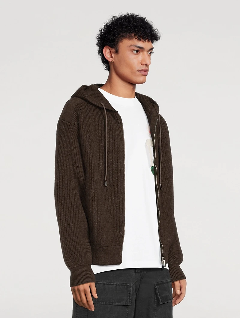 La Maille Seville Wool Zip Hoodie