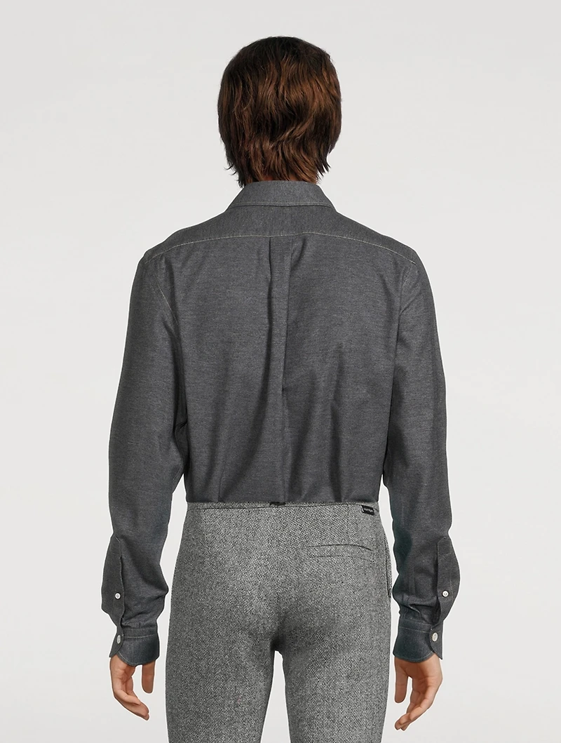 Brushed Twill Sport Casual Shirt