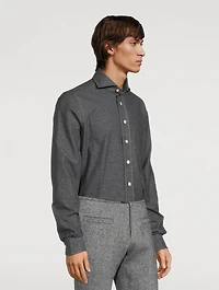 Brushed Twill Sport Casual Shirt