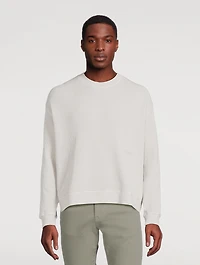 Organic Cotton Waffled Sweatshirt