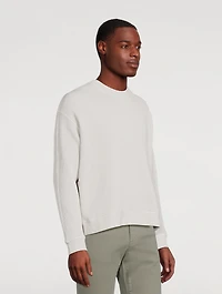 Organic Cotton Waffled Sweatshirt