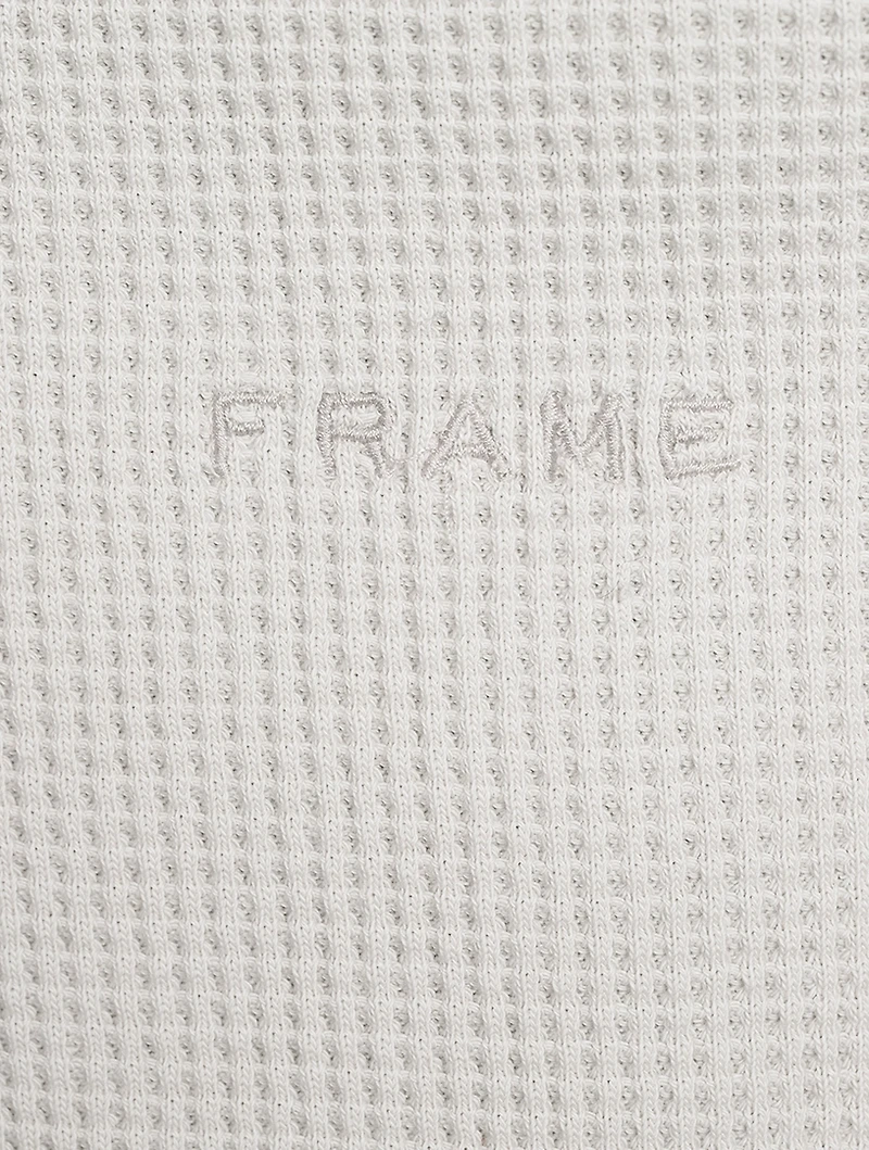 Organic Cotton Waffled Sweatshirt